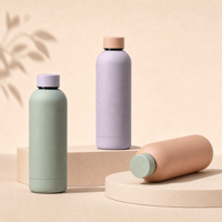 Bouteille d'eau en acier inoxydable YEWAYOGA, durable, peinte par pulvérisation, 350 ml, 500 ml, 750 ml, 1000 ml, pour les activités de plein air, pour les cours de yoga