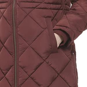 Abrigo Largo Acolchado de Invierno para Mujer, Servicio OEM, Color Sólido, con Capucha, Transpirable y de Secado Rápido, Teñido Liso - Product Image 3