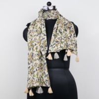 Bufandas y chales de algodón hechos a mano, Sarong de algodón indio perfecto para temporada de verano