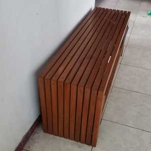 Banco de Ducha de Madera de Teca, Banco de Listones, Banco de Panel, Banco Interior - Product Image 5