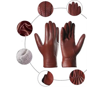 Guantes de Trabajo Deportivos ALSTON SPORTS de Cuero Vacuno, Guantes de Seguridad de Cuero Resistentes, Pantalla Táctil, Cuatro Estaciones, Largos hasta la Muñeca - Product Image 2