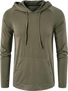 Men <b>Gym</b> Workout Active Long Sleeve Pullover Lightweight Hoodie Casual Hooded <b>Sweatshirts</b> - Product Image 4