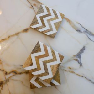 Wholesale Antique Design Marble <b>Coasters</b> with Intricate Handcrafted Patterns for Premium Home Decor & <b>Christmas</b> Gifting Purposes - Product Image 2