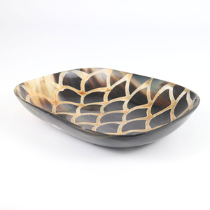 Modern Natural Buffalo Horn Handmade Decorative <b>Storage</b> <b>Tray</b> for Home Restaurant Wedding Use - Product Image 5