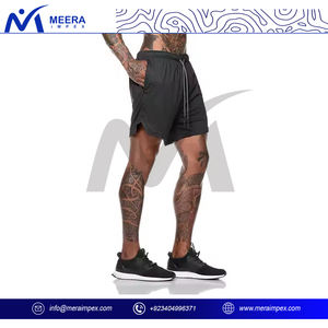 กางเกงขาสั้นออกกำลังกายแห้งเร็วมีกระเป๋าสำหรับออกกำลังกายหรือชุดลำลองสำหรับผู้ชาย - Product Image 4