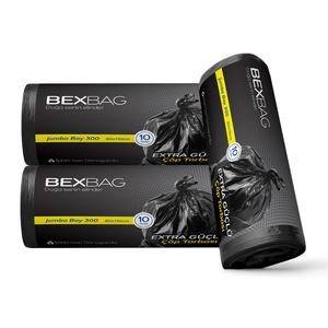 BEXBAG - Bolsas de Basura Resistentes de Polietileno con Cordón, Reciclables, Negras, de 33 Galones, 30x35 Pulgadas, 1.8 Mil - Product Image 2