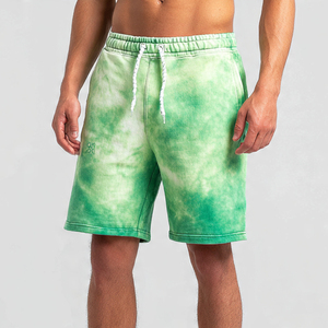 Acid <b>Wash</b> Sweat Shorts <b>Men</b> Tie Dye Jogger Fleece Shorts <b>Men's</b> Gym Fitness Wear Sweat Shorts <b>Mens</b> - Product Image 1
