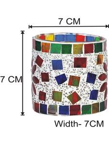 แก้วโมเสคสำหรับใส่เทียนทีไลท์สำหรับตกแต่งงานเลี้ยงในบ้านที่หรูหรา - Product Image 5