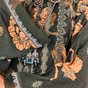 Premium High Quality Full Embroidered Women Lawn & Cotton <b>Dress</b> Sets Wholesale Factory Cotton Shalwar Kameez Set OEM Serviced - Product Image 5