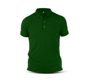Polo de Golf à manches courtes pour hommes, couleur verte, grande taille, col en 100% coton, à la mode, Design personnalisé, à la mode, du Bangladesh - Product Image 5