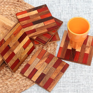 Posavasos de madera de diseño cuadrado moderno, venta al por mayor, accesorio de cocina, Decoración de mesa, posavasos de madera de 5mm de espesor, uso en Hotel y restaurante - Product Image 1