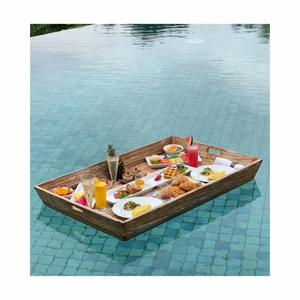 Bandeja Flotante de Ratán Boho de Lujo, Hecha a Mano, Belleza Natural, Perfecta para Piscina, Desayuno, Spa y Relajación - Product Image 6
