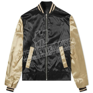 Nouvelle arrivée Veste en satin personnalisée de haute qualité pour hommes Veste en satin avec boutons à l'avant pour hommes - Product Image 4