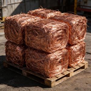 Chatarra de Cable de Cobre Desnudo Brillante 99.9% Limpio, Cables de Cobre Sin Aislamiento Listos para Exportación en Pacas o Suministro a Granel - Product Image 5