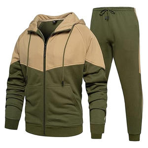 Conjunto Deportivo de 2 Piezas de Felpa de Algodón Sólido Vintage Personalizado para Hombre, Sudadera con Capucha y Pantalones Deportivos para Gimnasio y Fitness, Tallas Grandes, Invierno - Product Image 5