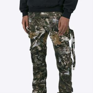 Pantalones Cargo de cuero para hombre, duraderos y de moda, ideales para uso diario y ropa de trabajo, pantalones de chándal para hombre - Product Image 5