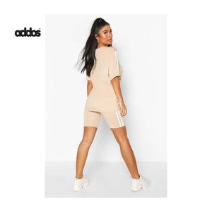 Wholesale High Quality <b>T</b> <b>Shirt</b> and Short Set Two Piece Set <b>Women</b> Clothing Shorts Custom Logo <b>Shirt</b> and Short Set - Product Image 1