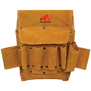 High Quality <b>Leather</b> OEM Customizable Electrician <b>Tool</b> Bag with Adjustable Strap Multi-Function Storage & Custom Design - Product Image 3