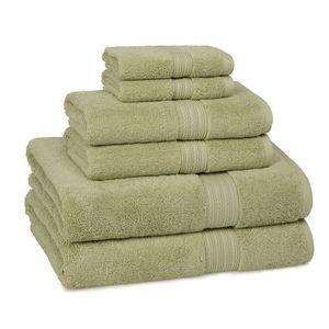 Serviette de luxe coton essuie-mains ensemble de serviettes adulte tissé carré Aspire bain traditionnel 100% coton exclusif couleur grise rayé - Product Image 6