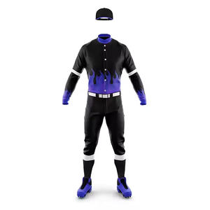 Fabriqué en usine Top Tendance Uniforme de baseball de haute qualité Uniforme de baseball en polyester 100% disponible en ligne - Product Image 2