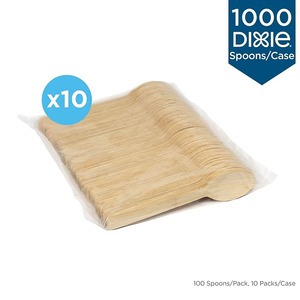 Cuillère en bambou compostable Dixie, marron, 1000/boîte (ANSBAM) - Product Image 3