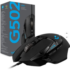 Souris de jeu filaire haute performance G502 HERO de qualité supérieure, capteur HERO 25K, poids réglable RGB - Product Image 3