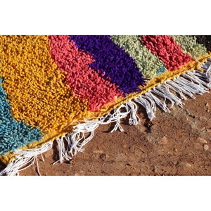 Tapis écologique géométrique tissé Art Déco moderne contemporain pour la décoration intérieure - Product Image 4