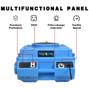 Ventes d'usine : Purificateur d'air industriel et commercial 750 CFM avec filtre HEPA pour la restauration - Product Image 3