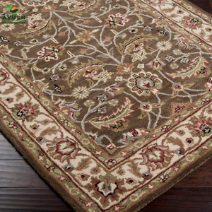 Tapis de sol confortable et lavable en laine, tapis moelleux et tuftés à la main pour la chambre à coucher et le salon - Product Image 1