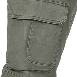Pantalon cargo mi-long pour homme, 100% coton, style utilitaire moderne, coupe décontractée confortable pour la mode urbaine, les activités de plein air et le quotidien - Product Image 5