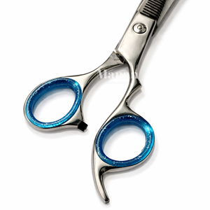 Ciseaux de coiffure professionnels de qualité salon, 7 pouces, en acier inoxydable, pour texturiser et amincir les cheveux, pour droitiers - Product Image 3