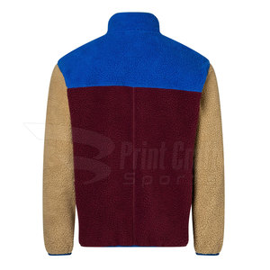 Chaqueta de Forro Polar Sherpa Cómoda para Adultos, Chaqueta de Invierno de Forro Polar Sherpa Sostenible en Color de Contraste - Product Image 2