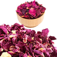 Vente en gros de fleurs de rose rouge séchées comestibles 100% naturelles, qualité A1, certifiées HACCP, pour le thé, la cuisine, la pâtisserie, les desserts, les remèdes à base de plantes