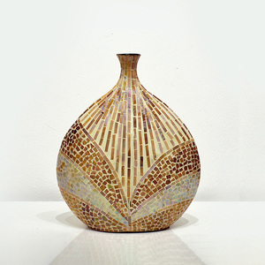 Accessoires de décoration intérieure Vase à fleurs en mosaïque personnalisé Mère-de-perle MOP Vases décoratifs bohèmes - Product Image 2