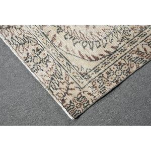 Turkish Rug, 4.5x7.2 ft Vintage Rug, <b>Brown</b> Persian <b>Wool</b> Rug - Product Image 5