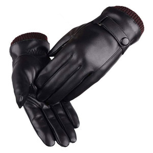Gants en cuir de haute qualité pour l'automne hiver gants de mode chauds en matériau Durable pour une fête décontractée en plein air - Product Image 1
