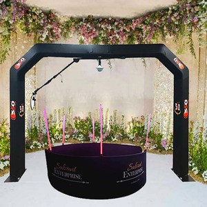 Plateforme de photomaton rotative à 360° Top Spinner Slow Motion Selfie Warehouse pour location de cabine vidéo en verre pour mariages et fêtes - Product Image 5