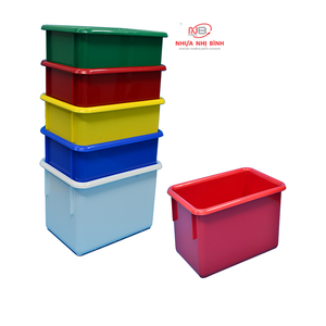 Contenedor de almacenamiento multiusos de plástico OEM/ODM, caja organizadora, hogar colorido para artículos diversos, cosméticos, joyería - Product Image 1