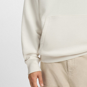 Sudadera con Capucha de Color Sólido de Alta Calidad para Hombre, Precio al por Mayor, Mangas Completas, Bolsillo Tipo Canguro, Diseño de Logotipo Personalizado, Impresión - Product Image 3