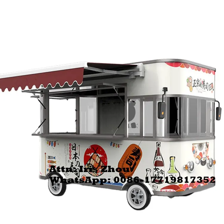 Factory Wholesale Food Truck Trailer Street Mobile Food Cart Outdoor Kitchen Fast Food Truck
