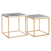 Table basse moderne en métal, best-seller, revêtement en poudre dorée, taille et couleur personnalisables, écologique, fabriquée à la main, meubles de salon
