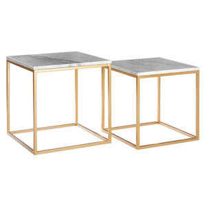 Table basse moderne en métal, best-seller, avec revêtement en poudre dorée, taille et couleur personnalisables, meubles décoratifs pour la maison - Product Image 5