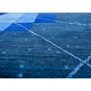 Alfombra de Lana Anudada a Mano Brahmaand Azul, Modelo AKWL-7166, Patrón Geométrico para Uso Doméstico, para Sala de Estar y Dormitorio - Product Image 3