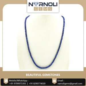 Collar de cuentas de piedras preciosas de zafiro de calidad superior-100% piedras naturales sueltas-Los mejores precios garantizados - Product Image 5