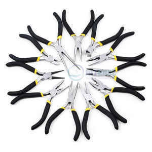 Venta al por mayor profesional Mini Alicates de punta larga 4,5 pulgadas herramientas de fabricación de joyas mandíbula suave aguja Alicates de punta resorte de acero al carbono - Product Image 6