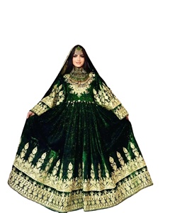 On Sale Long Green Velvet Dress Elegant V-Neck Design | Alibaba.com