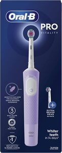 แปรงสีฟันไฟฟ้า Oral-B Vitality Pro สำหรับผู้ใหญ่1ด้าม2หัวแปรงสีฟัน3โหมดรวมทั้งยูเอสบีแข็งที่ละเอียดอ่อน