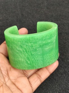 UJBOX-Bracelets de manchette ouverts colorés de 54mm, bracelets pour femmes, filles et enfants, bijoux en résine acrylique pour poignet, cadeau - Product Image 5