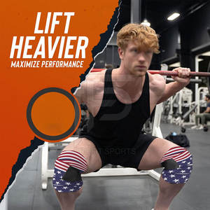 Enveloppes de genou en néoprène de haute qualité pour l'haltérophilie et l'entraînement en salle de sport Bandages de musculation Sangles - Product Image 2