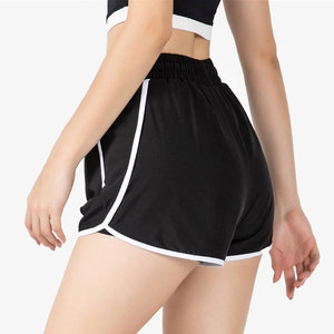 Pantalones cortos informales clásicos de verano para mujer, cómodos, holgados, con logotipo personalizado, bolsillo transpirable de algodón y lino azul, el mejor diseño - Product Image 5